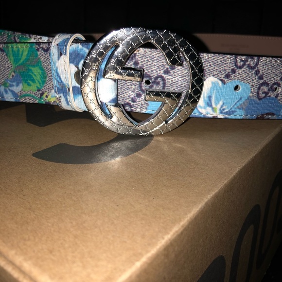 gucci bloom belt blue